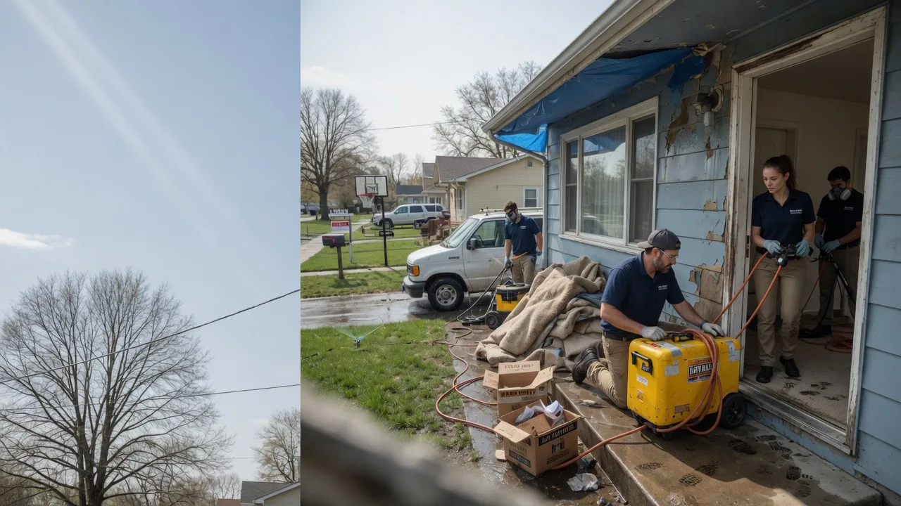 Basement Flood Cleanup in Noble, LA near me